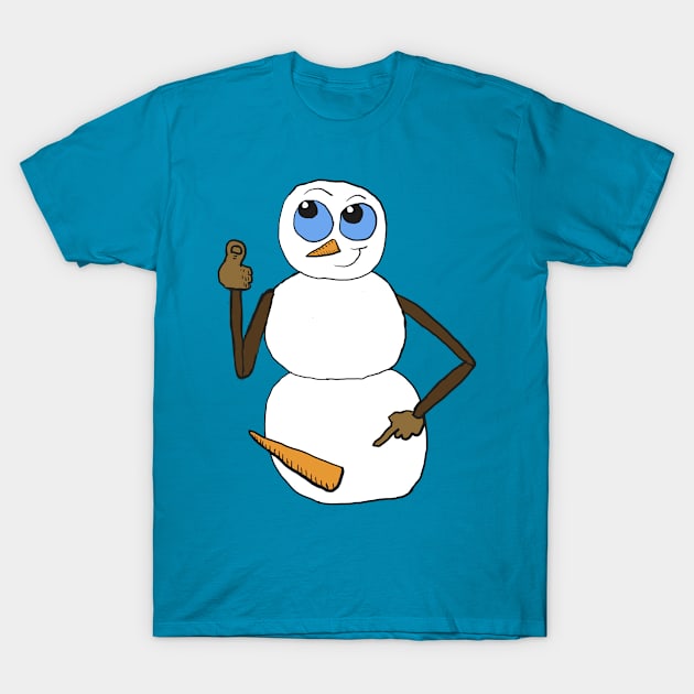 Horny Snowman T-Shirt by Eric03091978